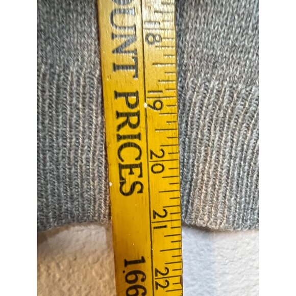 H&M Divided Women L SOFT Cropped Pullover Crewneck Gray Knit Sweater Oversized - Picture 14 of 16